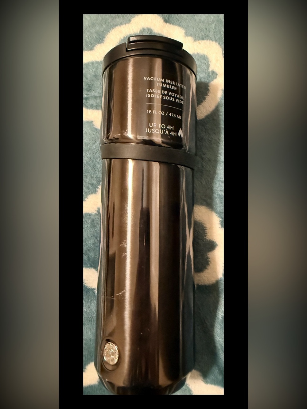 Starbucks Black Stainless Steel Vacuum Tumbler